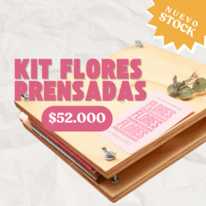 Kit de Prensado de Flores | Prensa de madera + materiales y herramientas