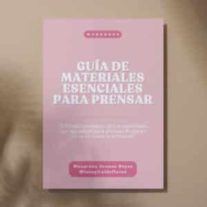 Guía de materiales para prensar flores