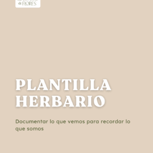 Plantilla Herbario para flores prensadas (PDF descargable)